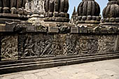 Prambanan - Ramayana reliefs of Shiva Temple. 